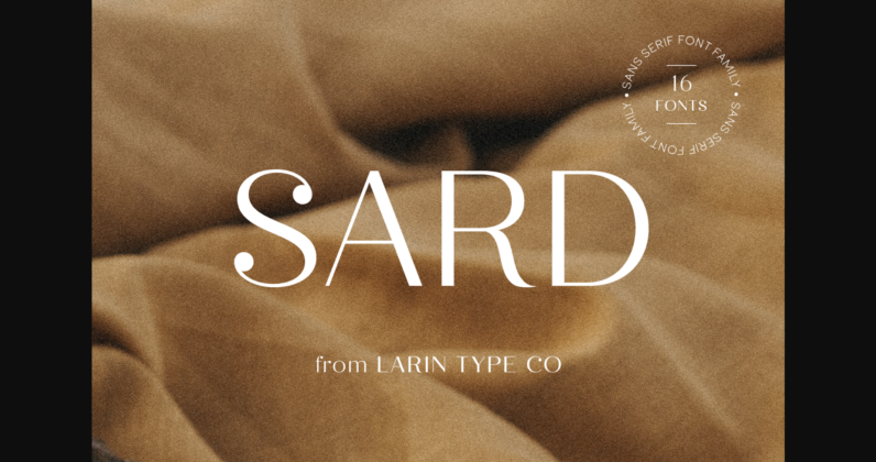 Sard Font Poster 3