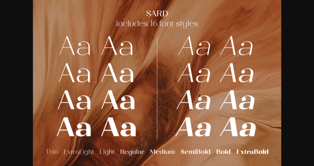 Sard Font Poster 6