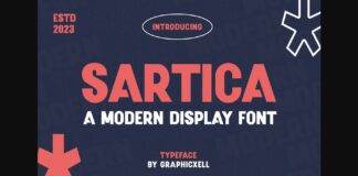 Sartica Font Poster 1