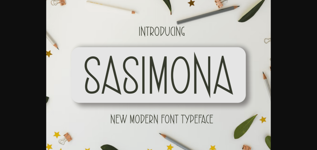 Sasimona Font Poster 3