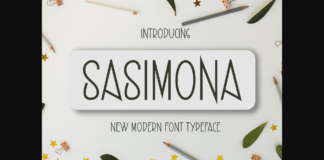 Sasimona Font Poster 1