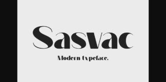 Sasvac Font Poster 1