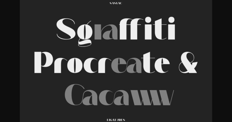 Sasvac Font Poster 2