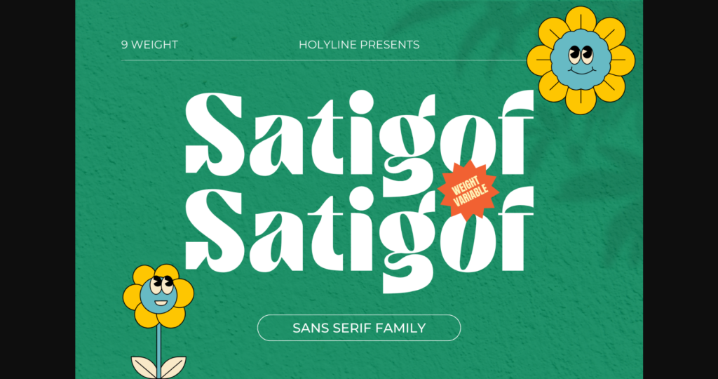 Satigof Font Poster 3