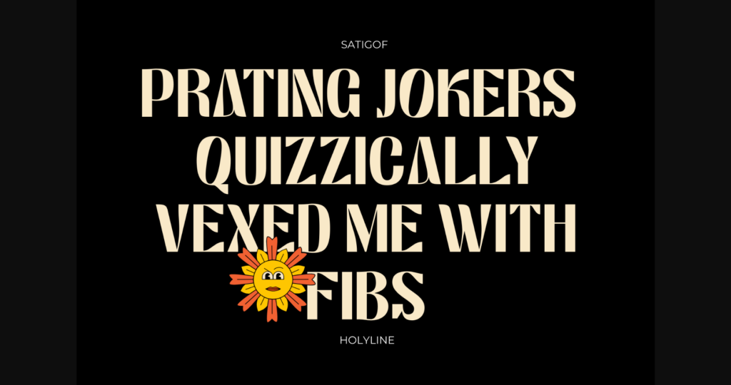 Satigof Font Poster 6