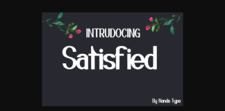 Satisfied Font Poster 1