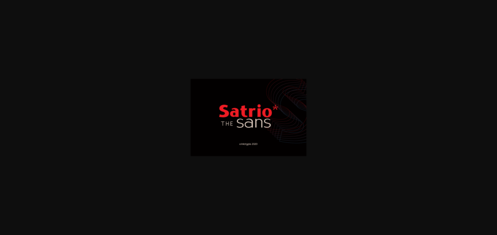 Satrio Font Poster 3