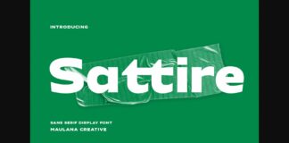 Sattire Font Poster 1