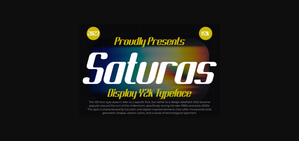 Saturas Font Poster 3