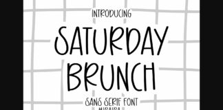 Saturday Brunch Font Poster 1