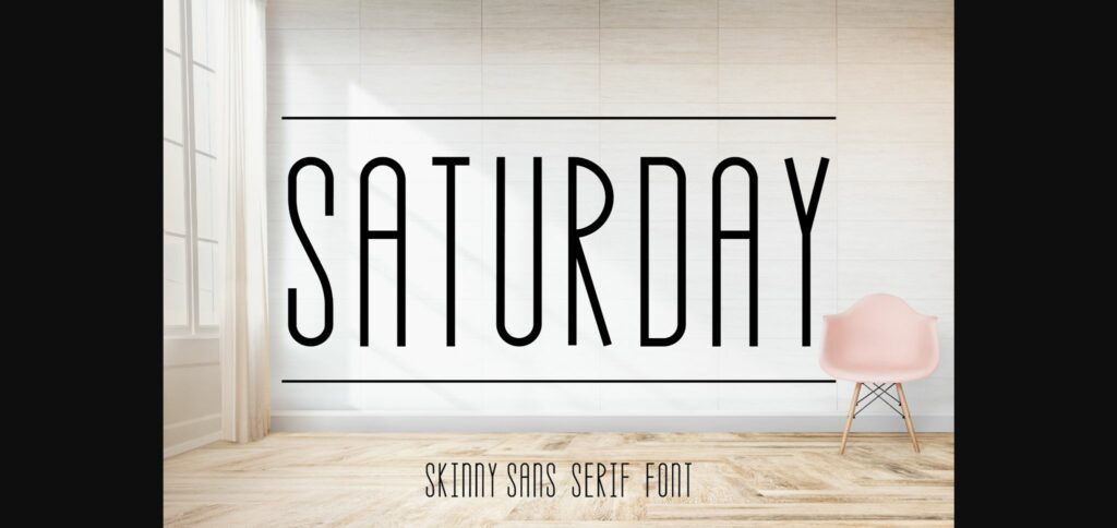 Saturday Font Poster 3