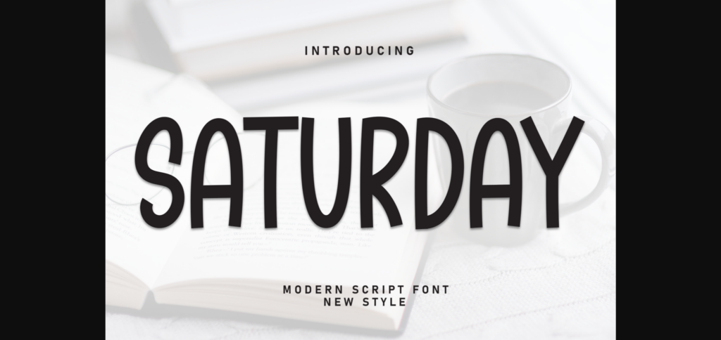 Saturday Font Poster 3