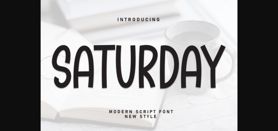 Saturday Font Poster 1