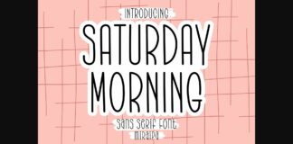 Saturday Morning Font Poster 1