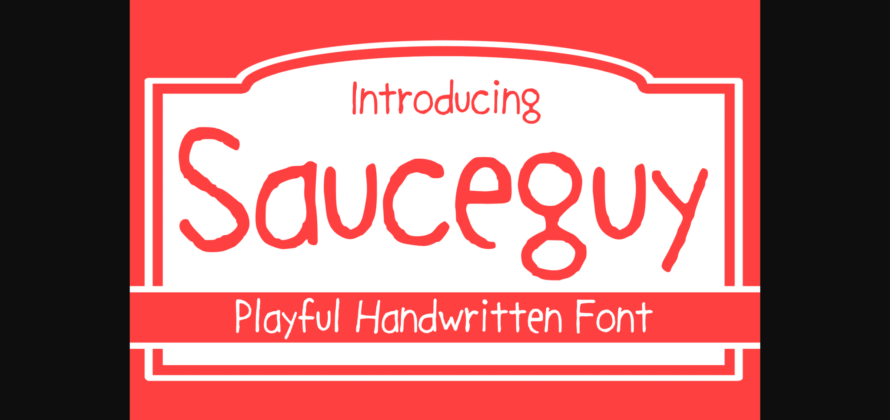 Sauceguy Font Poster 3