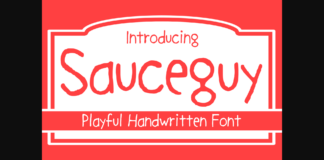 Sauceguy Font Poster 1