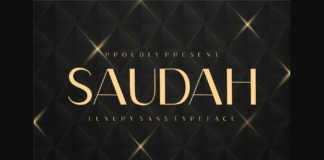 Saudah Font Poster 1