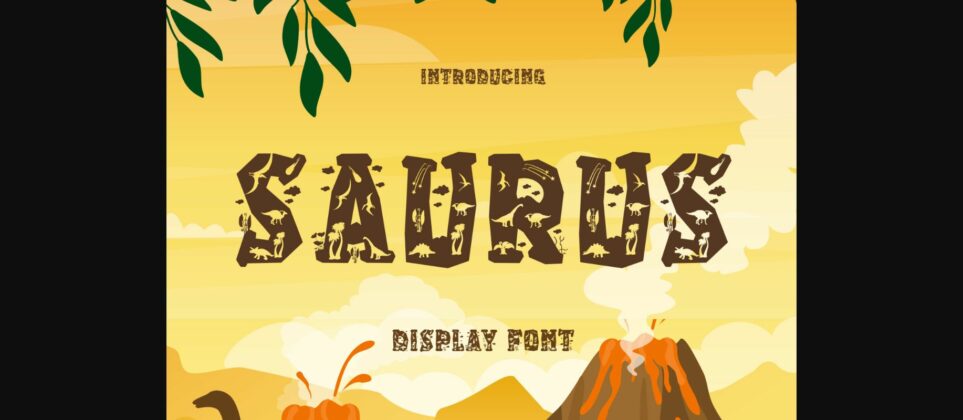 Saurus Font Poster 3