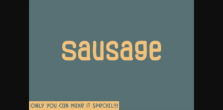 Sausage Font Poster 1