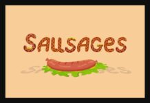 Sausages Font Poster 1