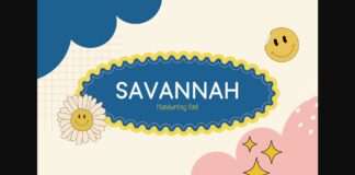 Savannah Font Poster 1