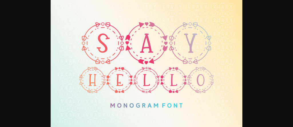 Say Hello Font Poster 1