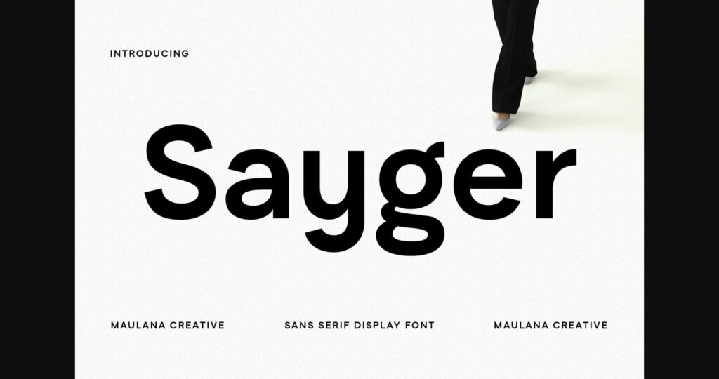 Sayger Font Poster 3