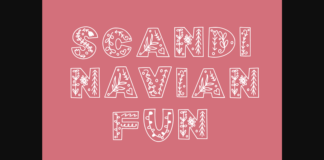 Scandinavian Fun Font Poster 1