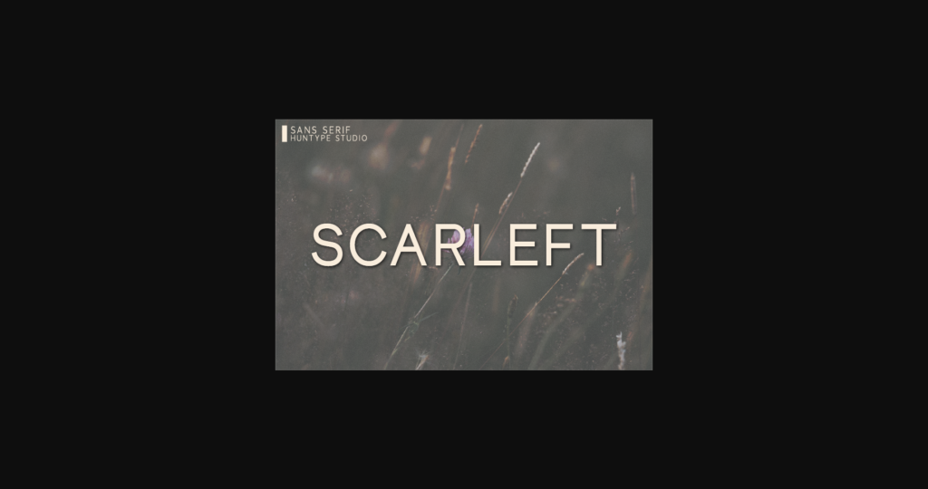 Scarleft Font Poster 3