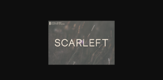 Scarleft Font Poster 1