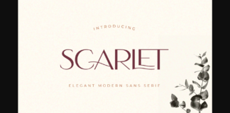 Scarlet Font Poster 1