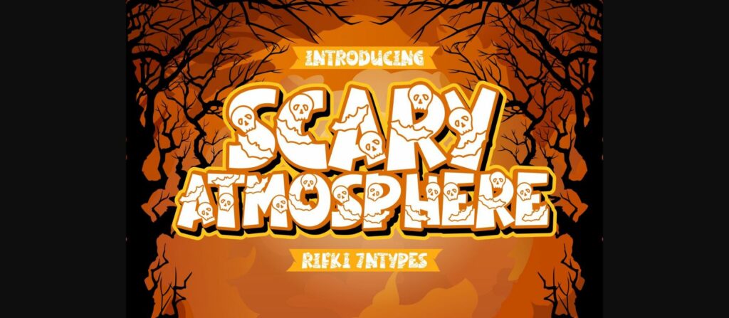 Scary Atmosphere Font Poster 1