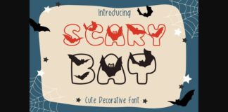 Scary Bat Font Poster 1