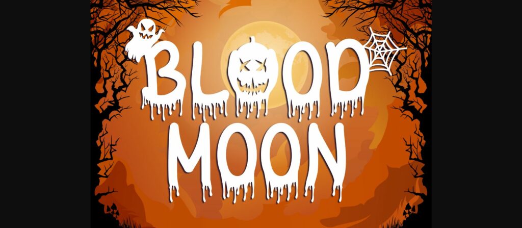 Scary Blood Font Poster 5