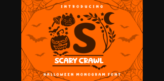 Scary Crawl Font Poster 1