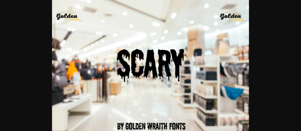 Scary Font Poster 3