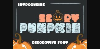 Scary Pumpkin Font Poster 1