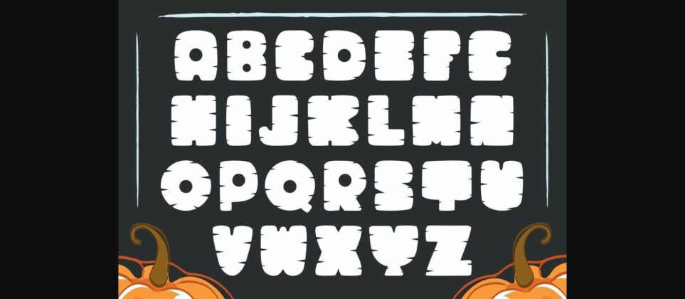 Scary Pumpkin Font Poster 5