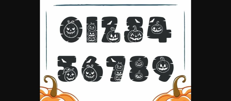 Scary Pumpkin Font Poster 6