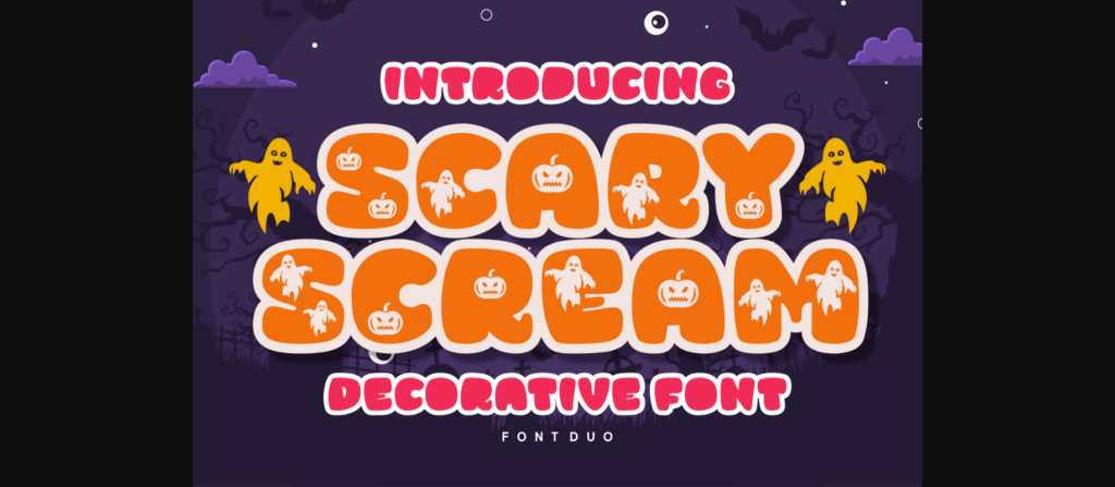 Scary Scream Font Poster 3