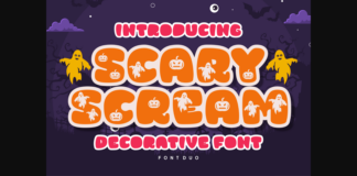 Scary Scream Font Poster 1