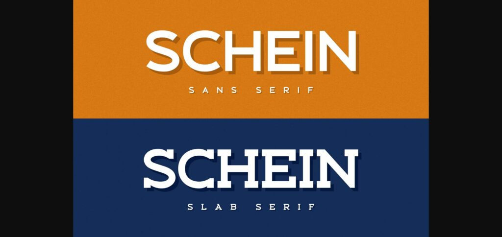 Schein Font Poster 3