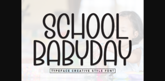 School Babyday Font Poster 1