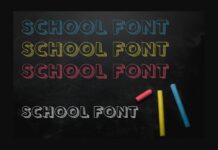 School Font Poster 1