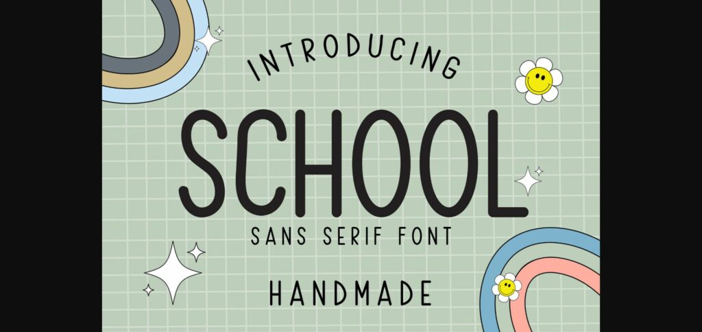 School Font Poster 1