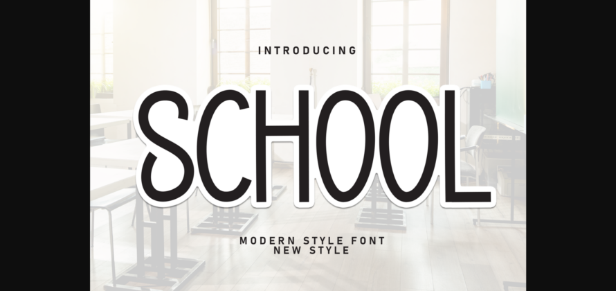 School Font Poster 3