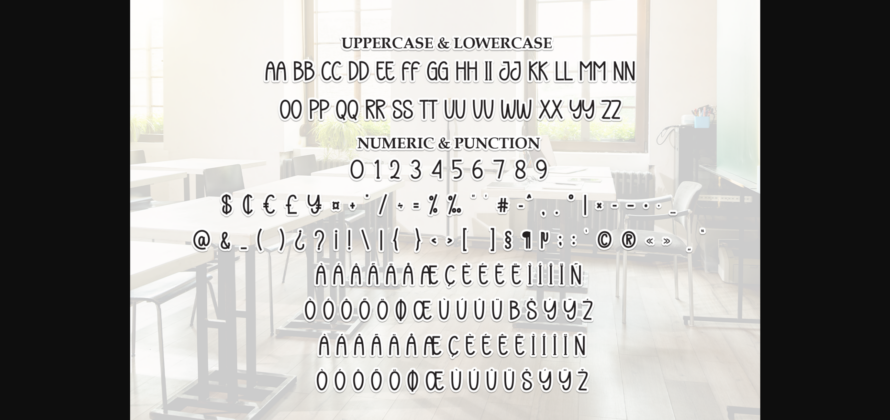 School Font Poster 9