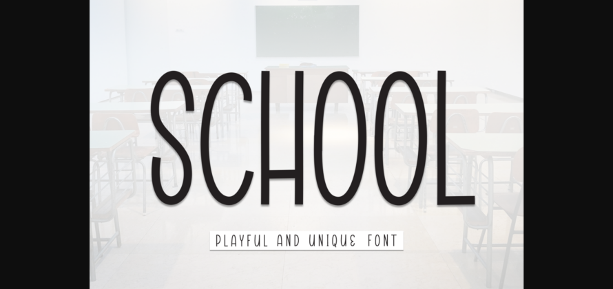 School Font Poster 3