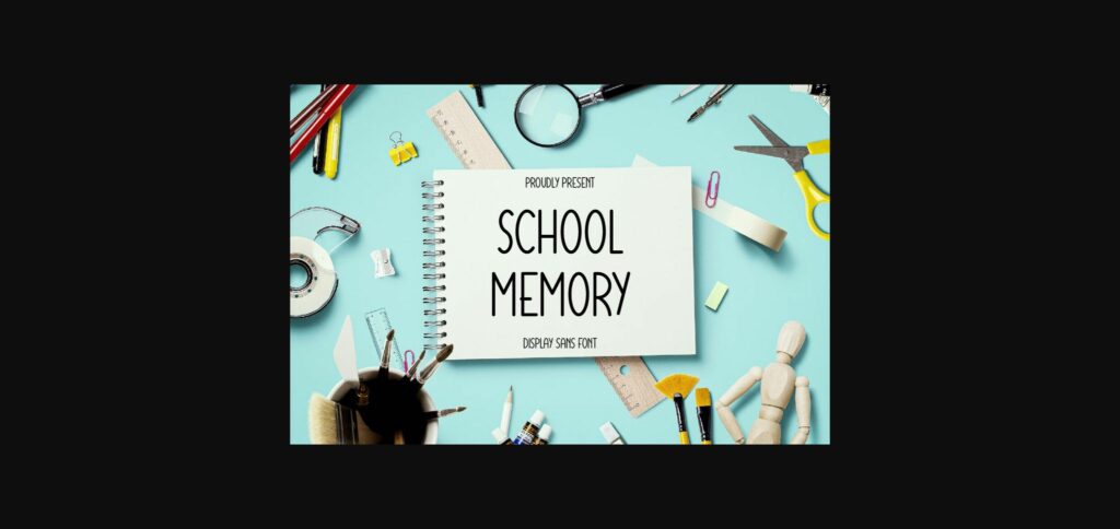 School Memory Font Poster 3