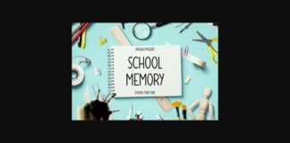 School Memory Font Poster 1